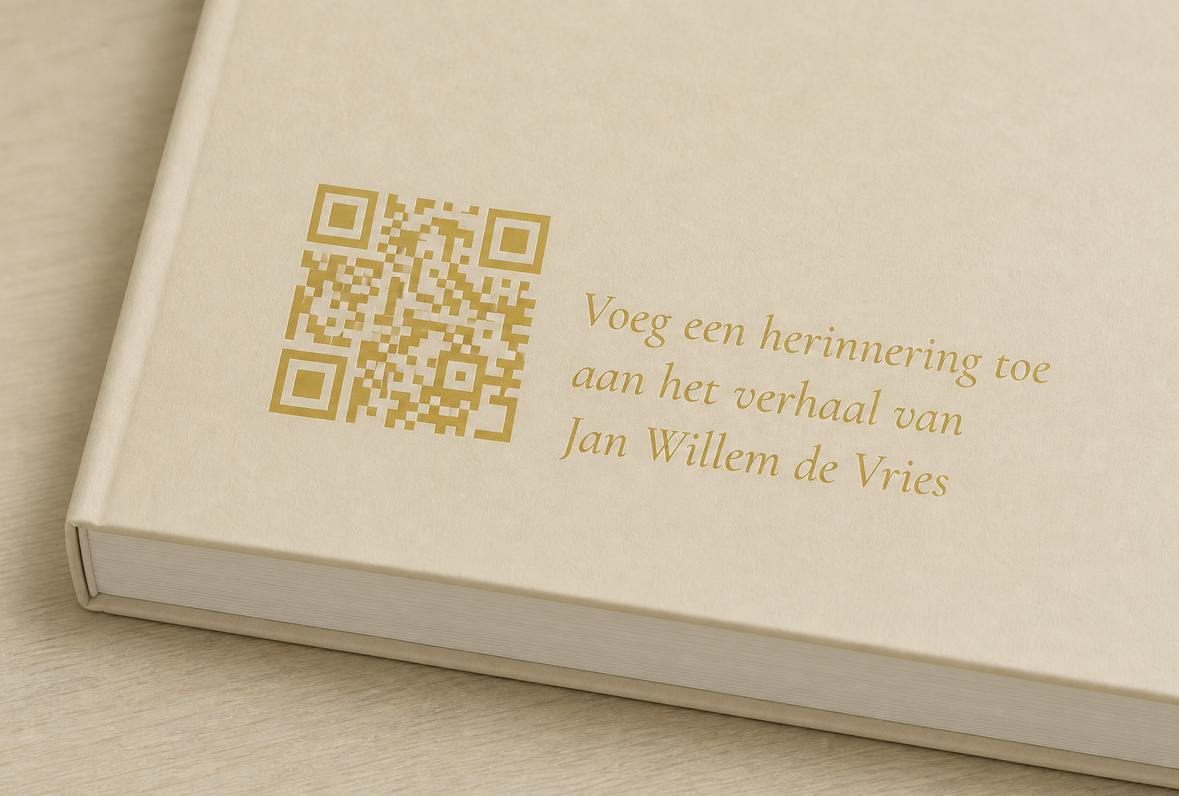QR-code op het Eulogy Boek