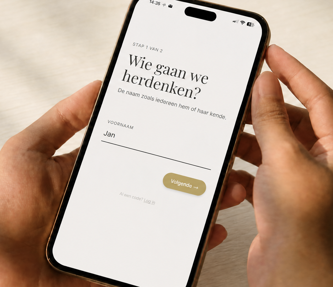 Begin met een naam